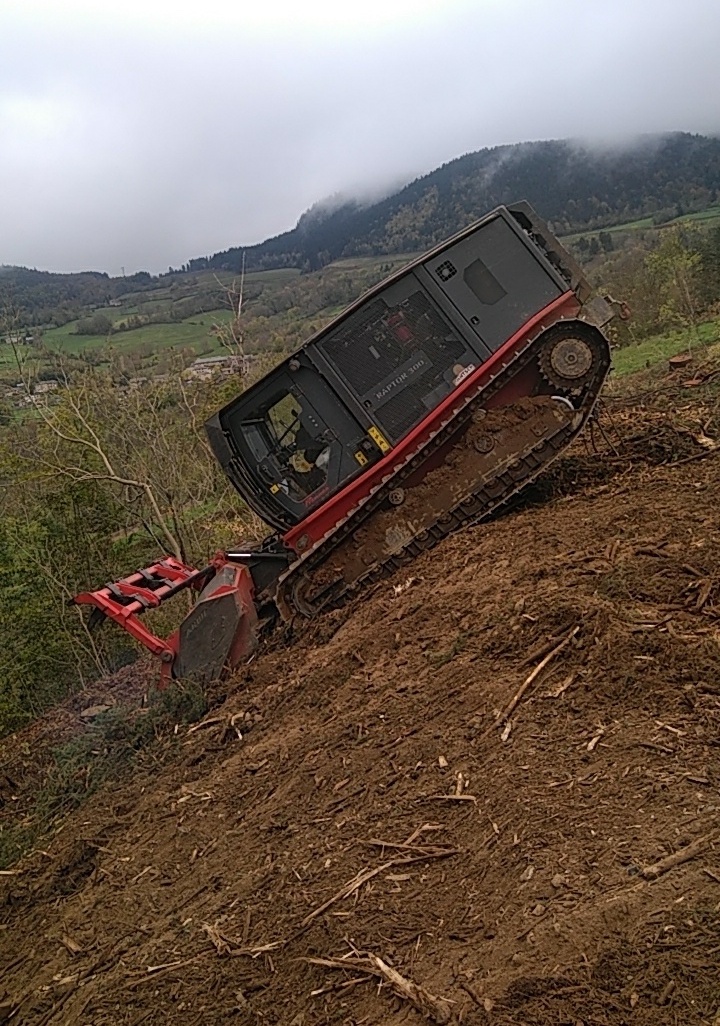 Travail en terrain pentu